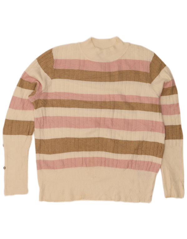 Marks & Spencer Dame Turtle Neck Jumper Sweater UK 16 Large Multicolor