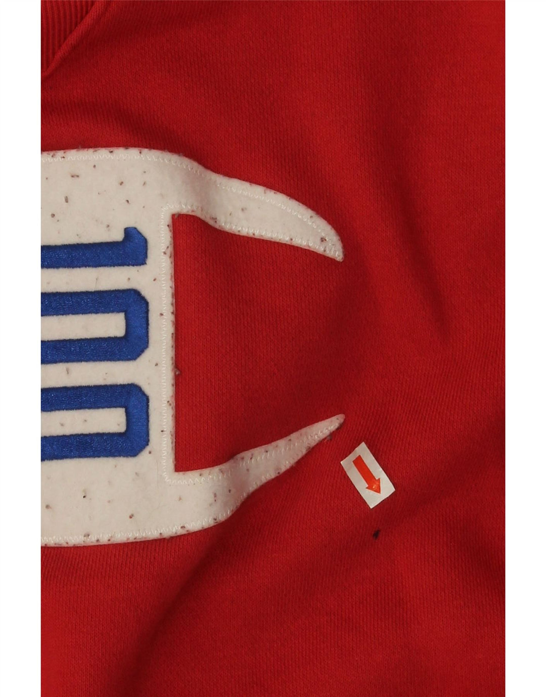 Champion Herre Grafisk Sweatshirt Jumper Stor Rød Bomuld