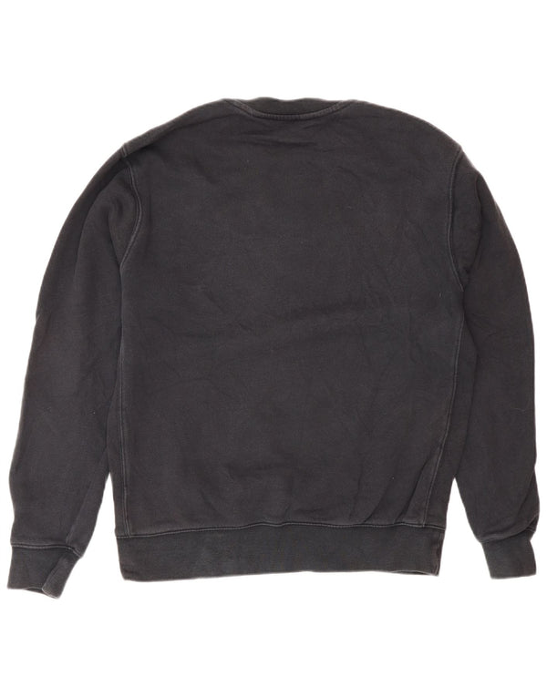 Nike Dame Oversized Sweatshirt Jumper UK 10 Small Black Bomuld