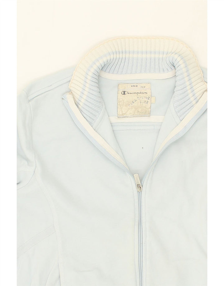 CHAMPION Womens Tracksuit Top Jacket UK 10 Small Blue Cotton Vintage Champion and Second-Hand Champion from Messina Hembry 