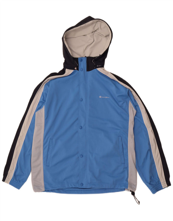 Champion Træningsdragt med hætte til mænd Topjakke XL Blå Colourblock Polyester