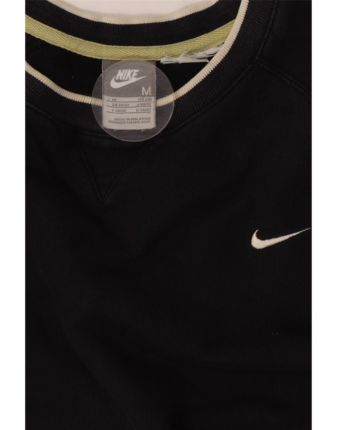 Nike Herre Sweatshirt Jumper UK 39/41 Medium Sort