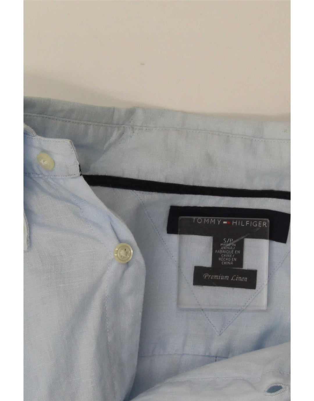 Tommy Hilfiger Herreskjorte lille blå hør