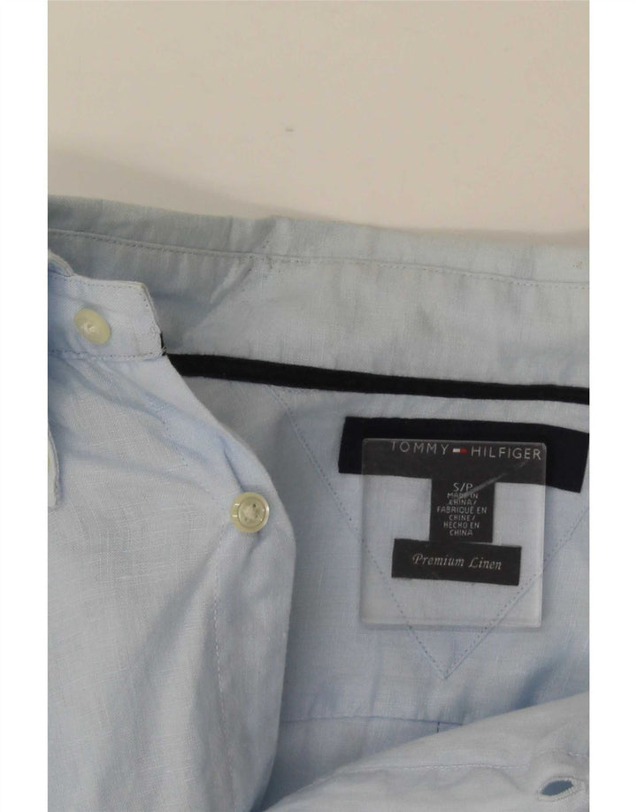 Tommy Hilfiger Herreskjorte lille blå hør