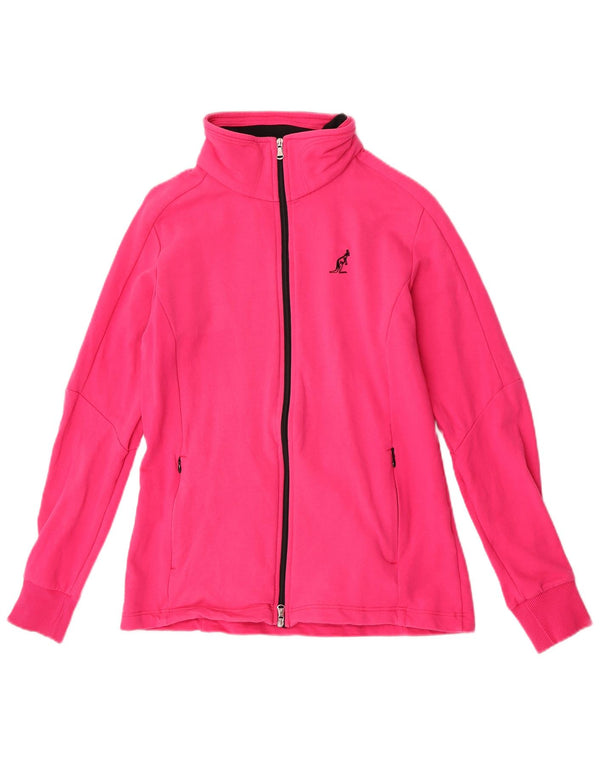 AUSTRALIAN L'ALPINA Womens Tracksuit Top Jacket IT 44 Medium Pink Cotton