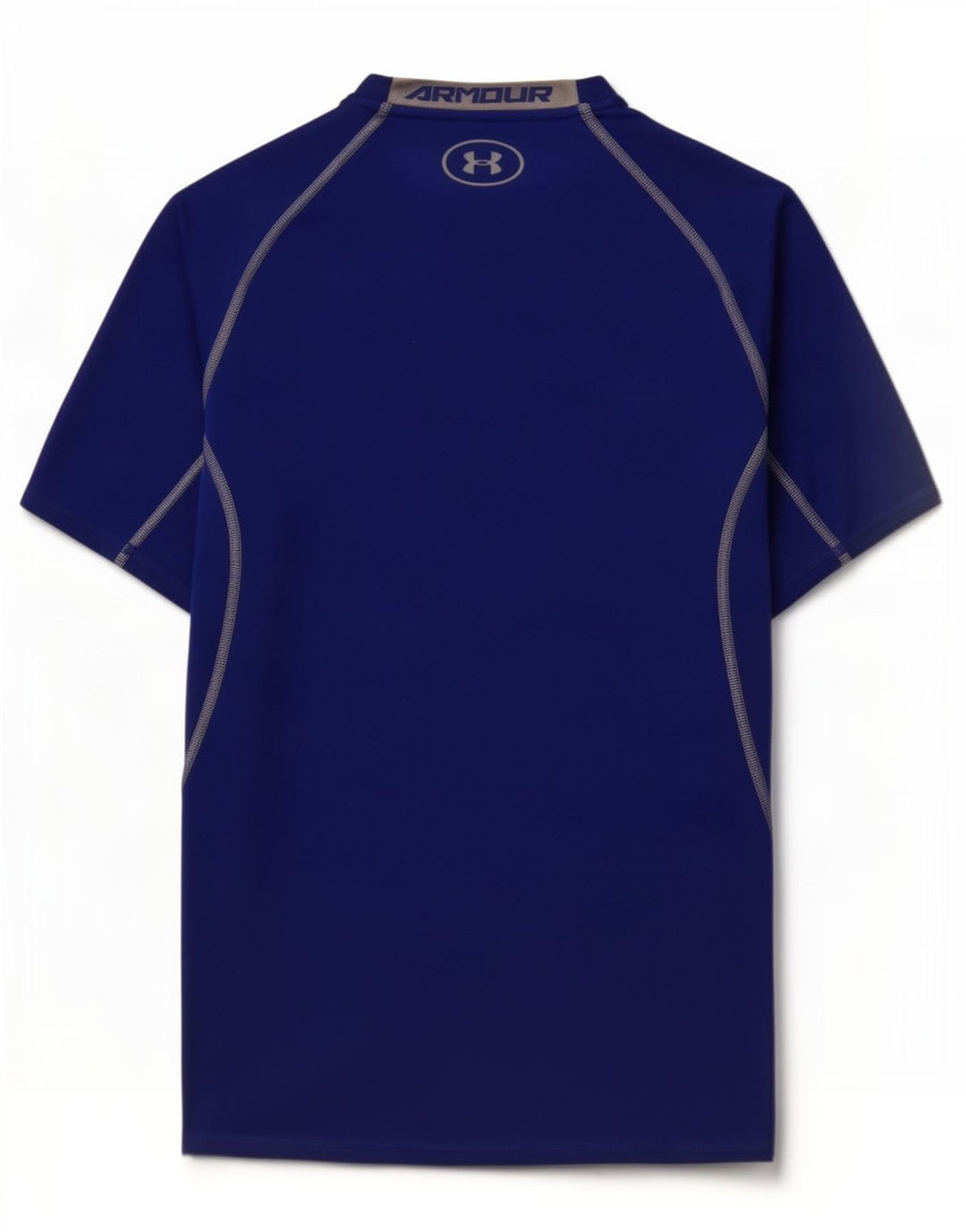 Under Armour Herre Compression Graphic T-Shirt Top Medium Blue Polyester