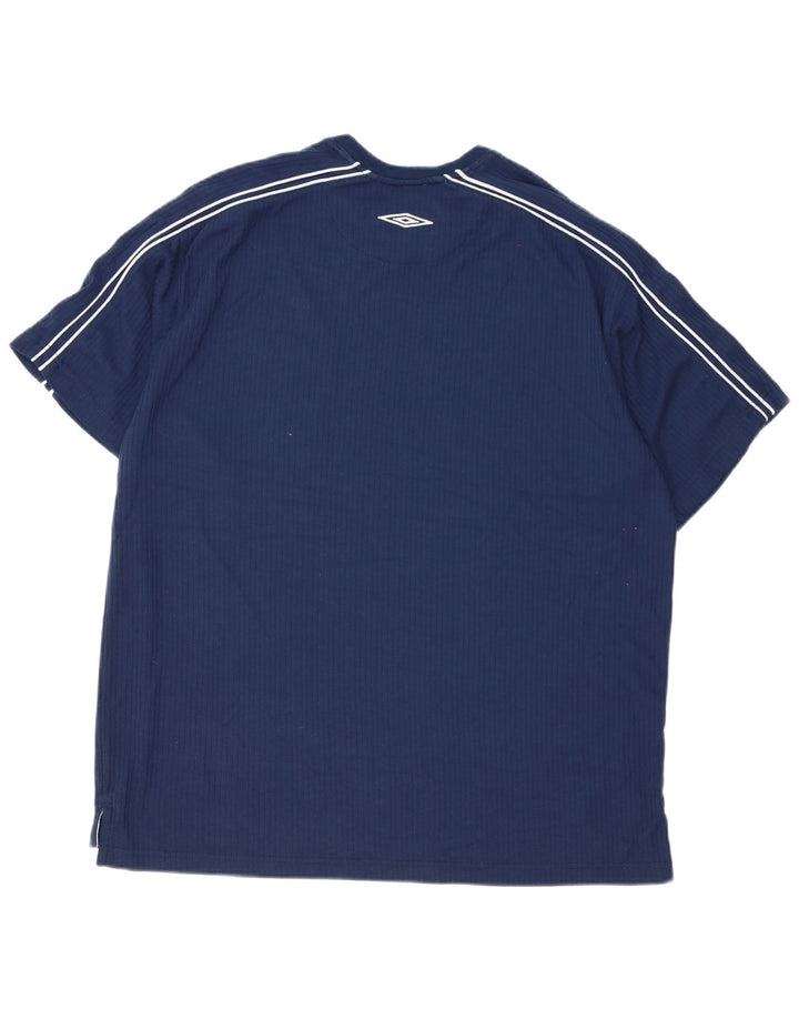 Umbro Herre T-Shirt Top XL Marineblå Polyester