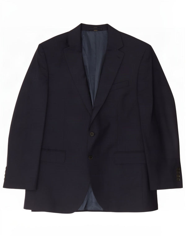 Marks & Spencer Herre 2-knaps blazerjakke UK 44 XL marineblå polyester
