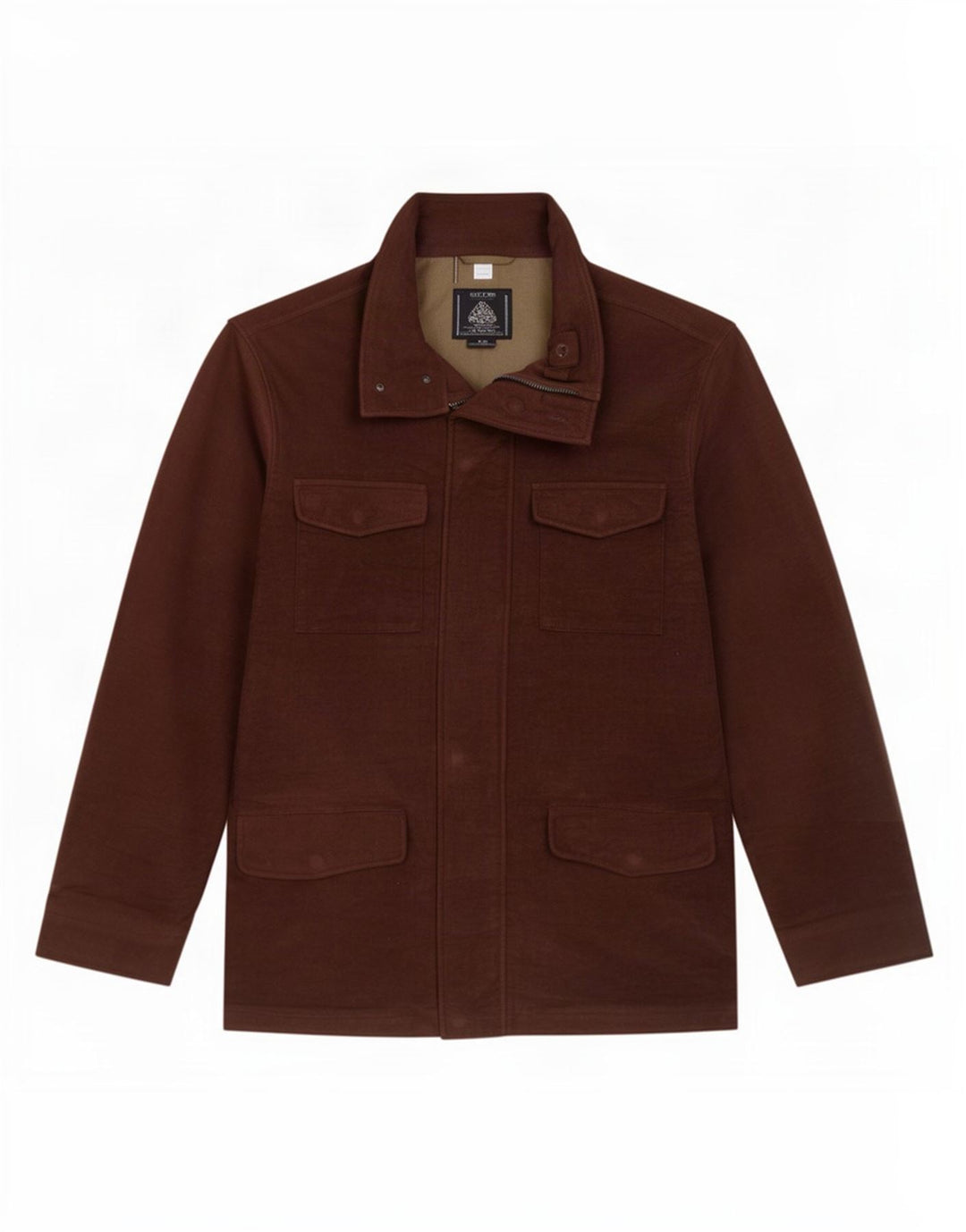 Marks & Spencer Herre Utility Jacket UK 38 Medium Brown Bomuld