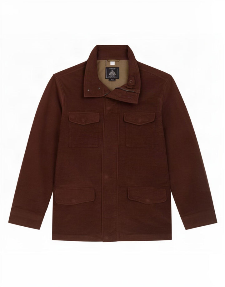 Marks & Spencer Herre Utility Jacket UK 38 Medium Brown Bomuld