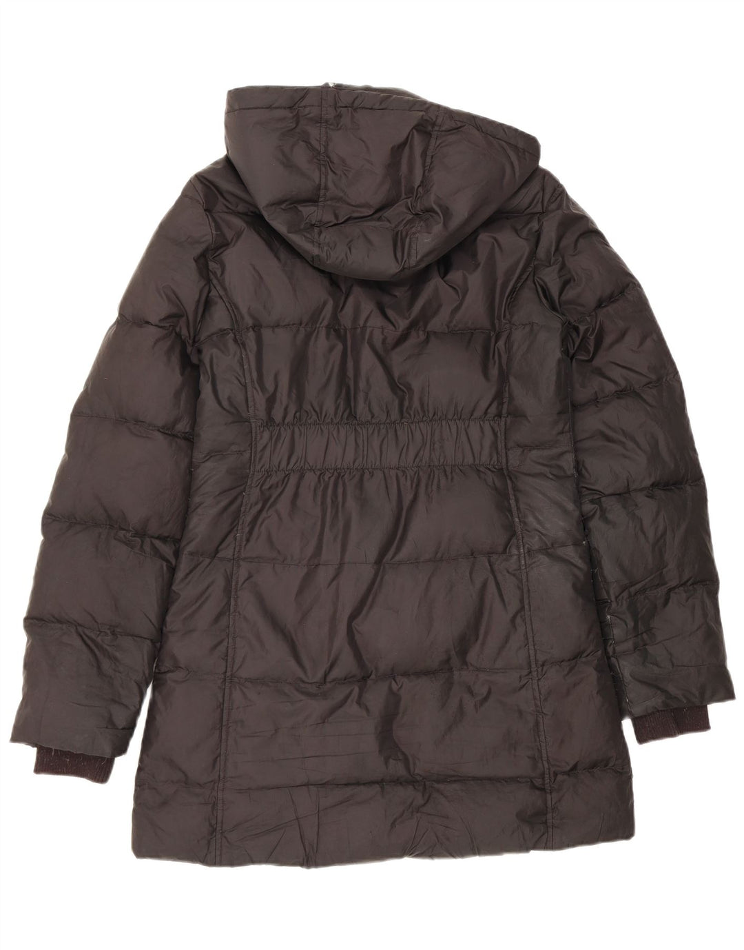 Replay Dame Hooded Padded Coat UK 14 Large Black Polyester