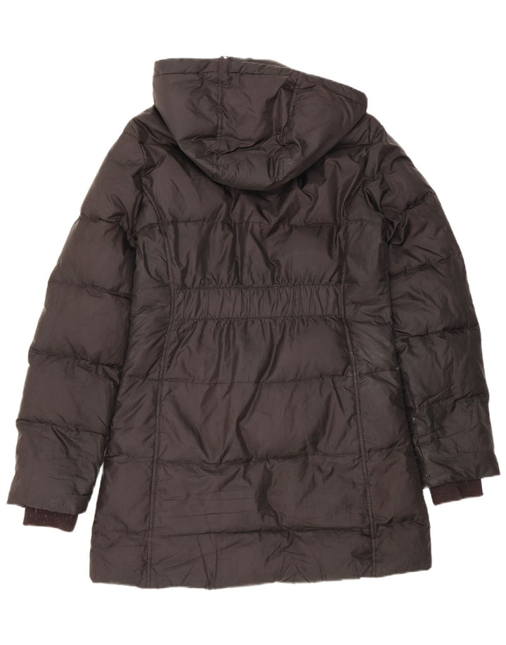 Replay Dame Hooded Padded Coat UK 14 Large Black Polyester