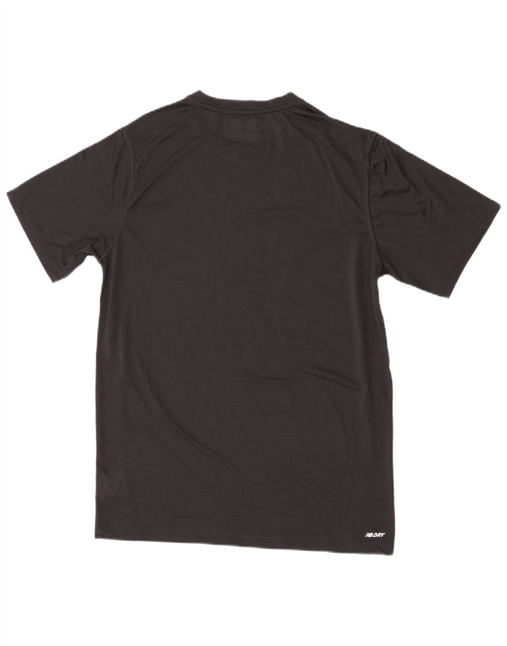 New Balance Herre grafisk T-shirt Top Medium Sort Polyester
