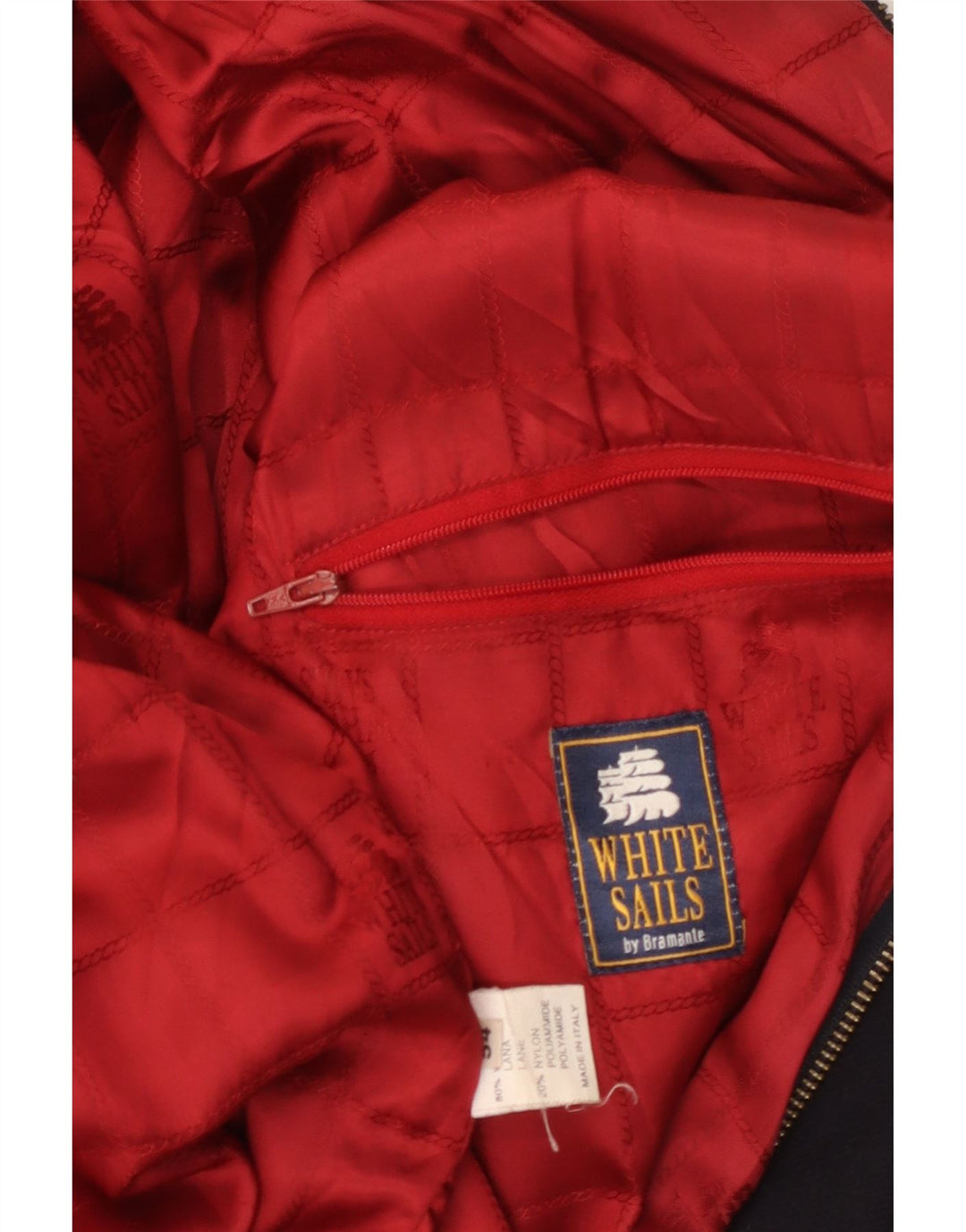 HVID SEJL Herre Bomberjakke IT 54 2XL Marineblå Uld