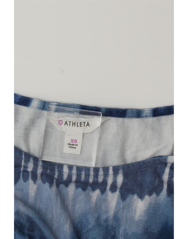 ATHLETA Womens A-Line Dress UK 6 XS Blue Ikat Vintage Athleta and Second-Hand Athleta from Messina Hembry 
