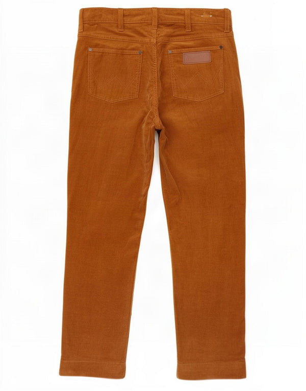 Wrangler lige fløjlsbukser til mænd W30 L27 brun bomuld
