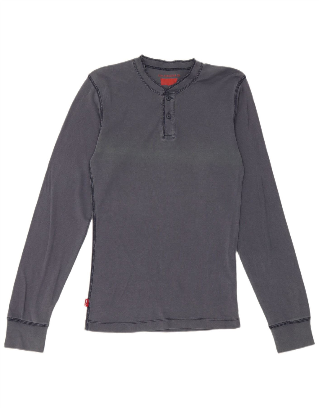 Levi's Herre Top Langærmet Medium Navyblå Bomuld