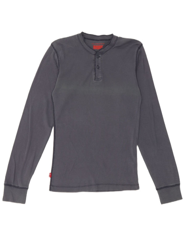 Levi's Herre Top Langærmet Medium Navyblå Bomuld