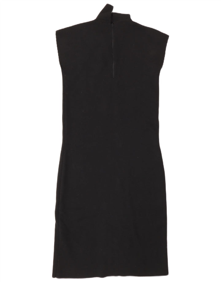 Intrend Dame Ærmeløs Jumper Dress UK 10 Small Black Wool