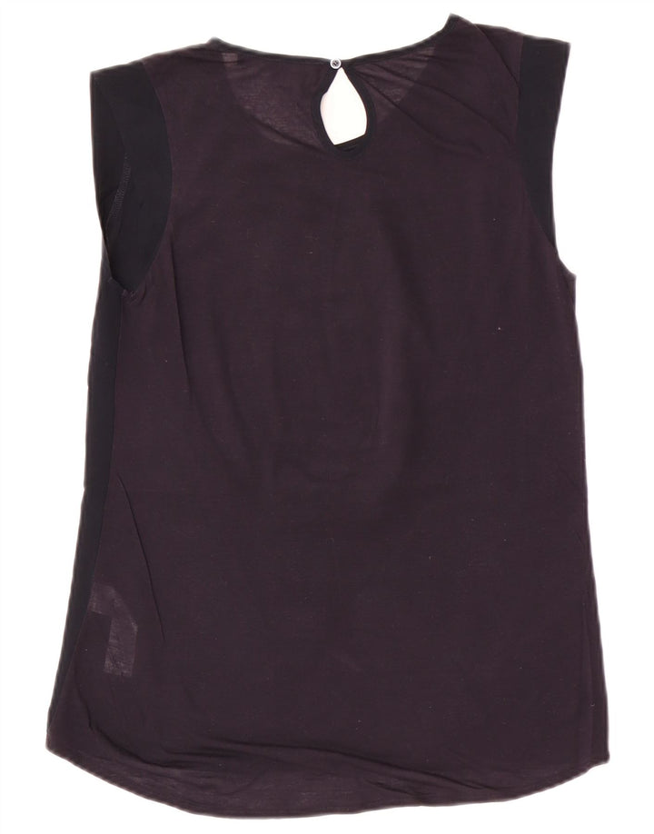French Connection Damebluse Top UK 10 Small Navy Blue Polyester