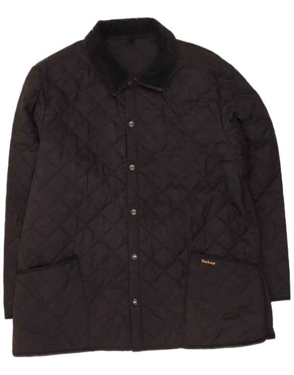 Barbour Herre Quiltet Jakke UK 44 2XL Sort Polyamid