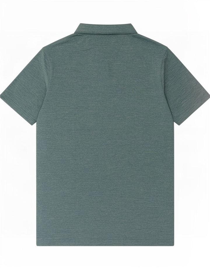 Columbia Polo skjorte til mænd, mellemgrøn, flækket polyester