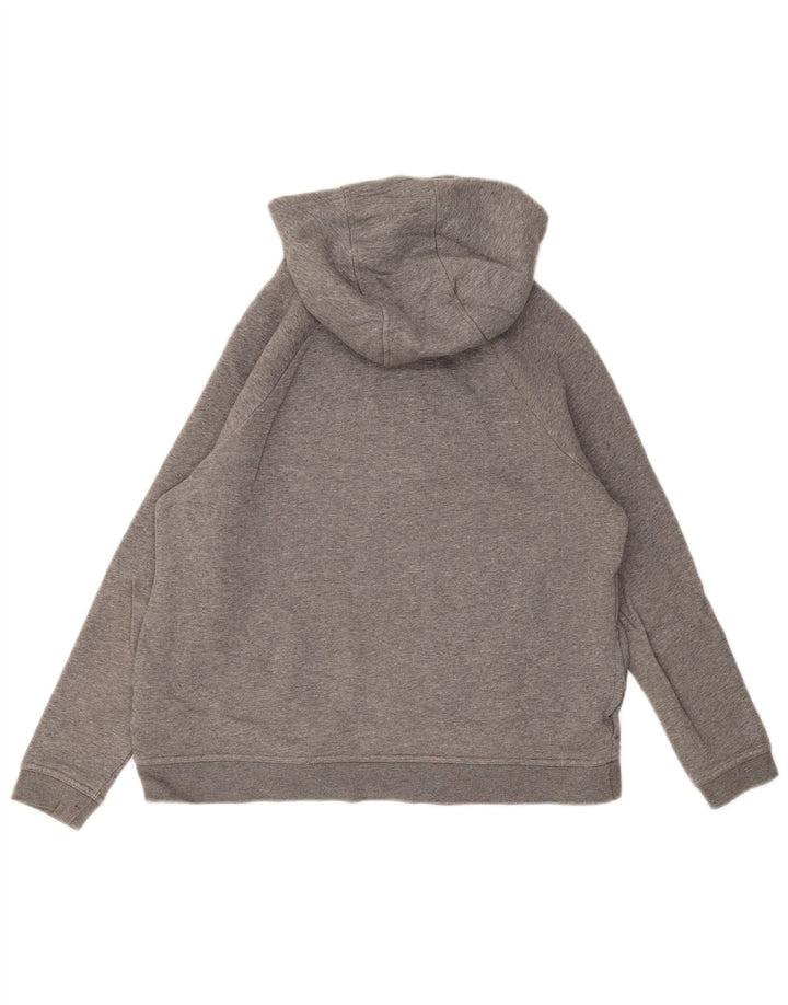 Nike Dame Grafisk Oversized Hoodie Jumper UK 14 Medium Grey Bomuld