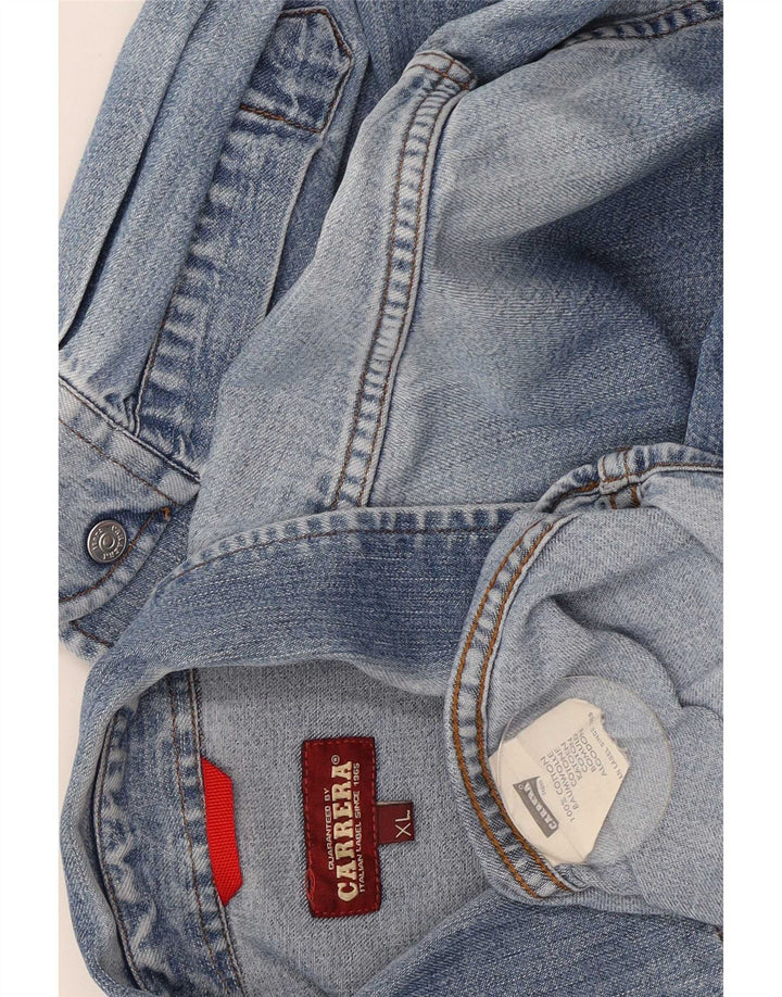 Carrera denimskjorte til mænd XL blå bomuld