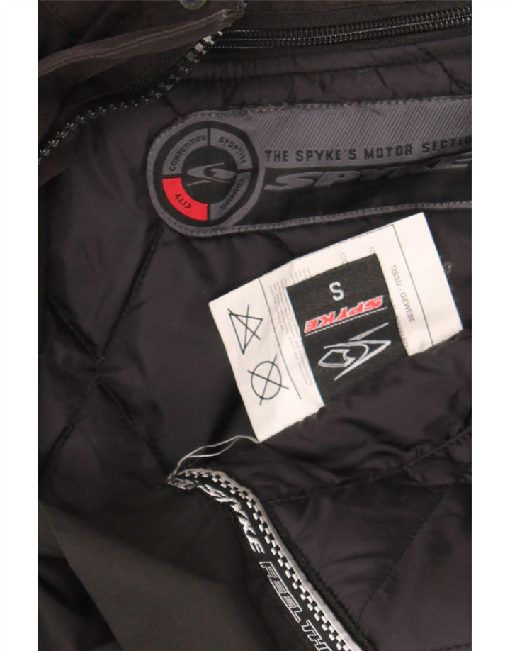 SPYKE Mens Racer Jacket UK 36 Small Black Polyester Vintage Spyke and Second-Hand Spyke from Messina Hembry 