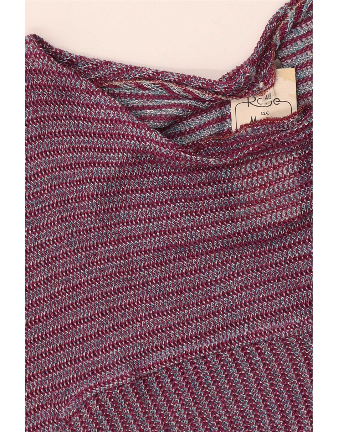 Vintage Dame A-Line Kjole IT 46 Stor Lilla Stribet
