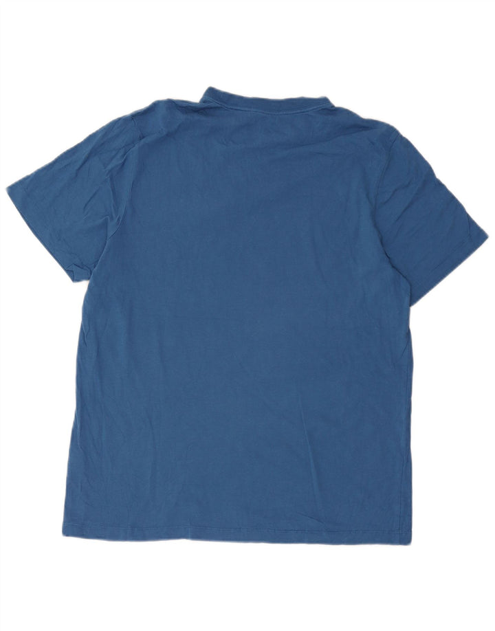 Nike T-shirt top til mænd, stor blå bomuld