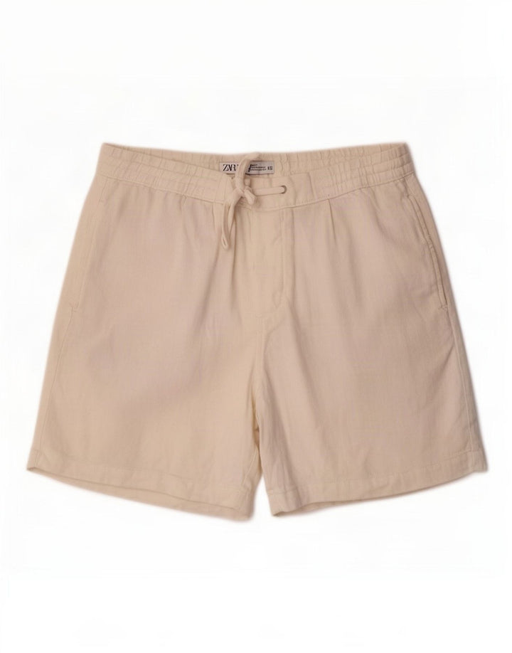 Zara Casual Shorts til kvinder Medium W31 Off White