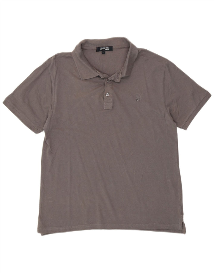 TRUSSARDI herre poloshirt, stor grå