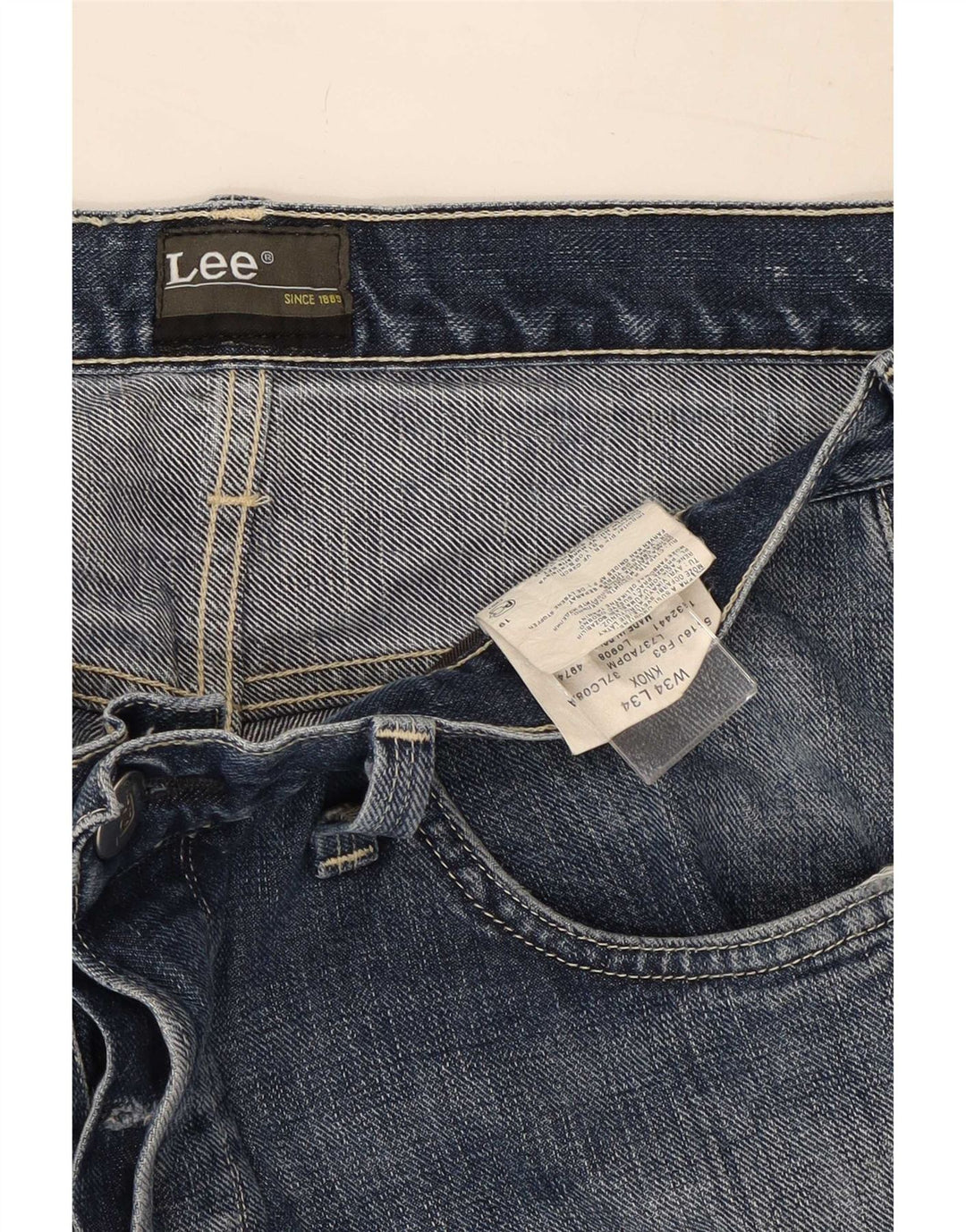 Lee Lige jeans til kvinder W34 L29 blå bomuld