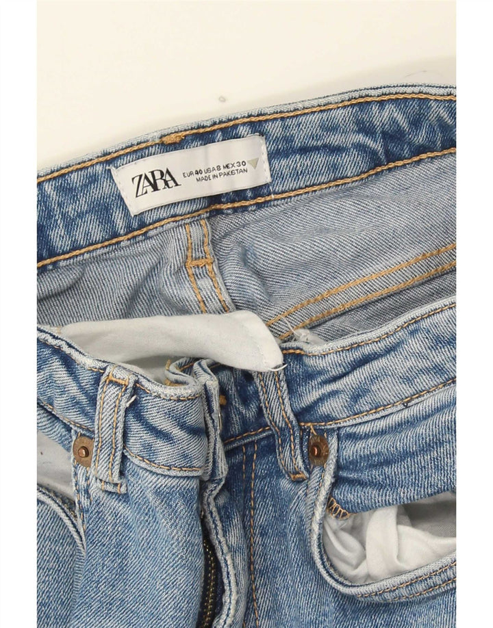 Zara Dame Flared Jeans EU 40 Medium W30 L30 Blå