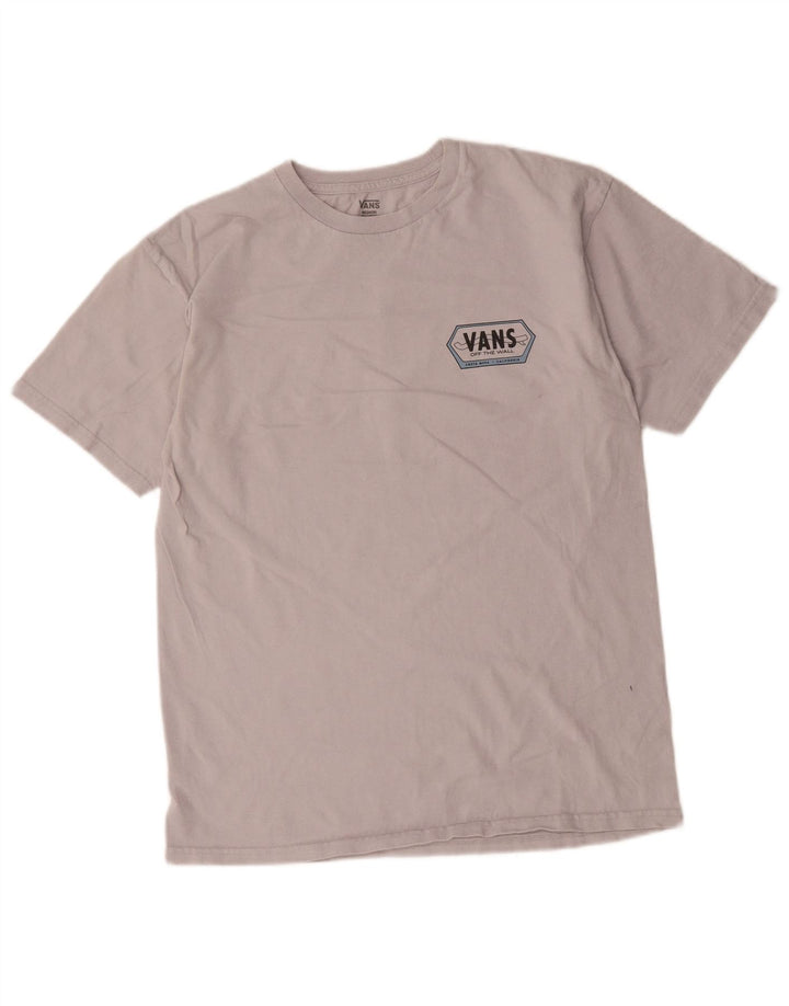 Vans Herre grafisk T-shirt Top mellemgrå bomuld