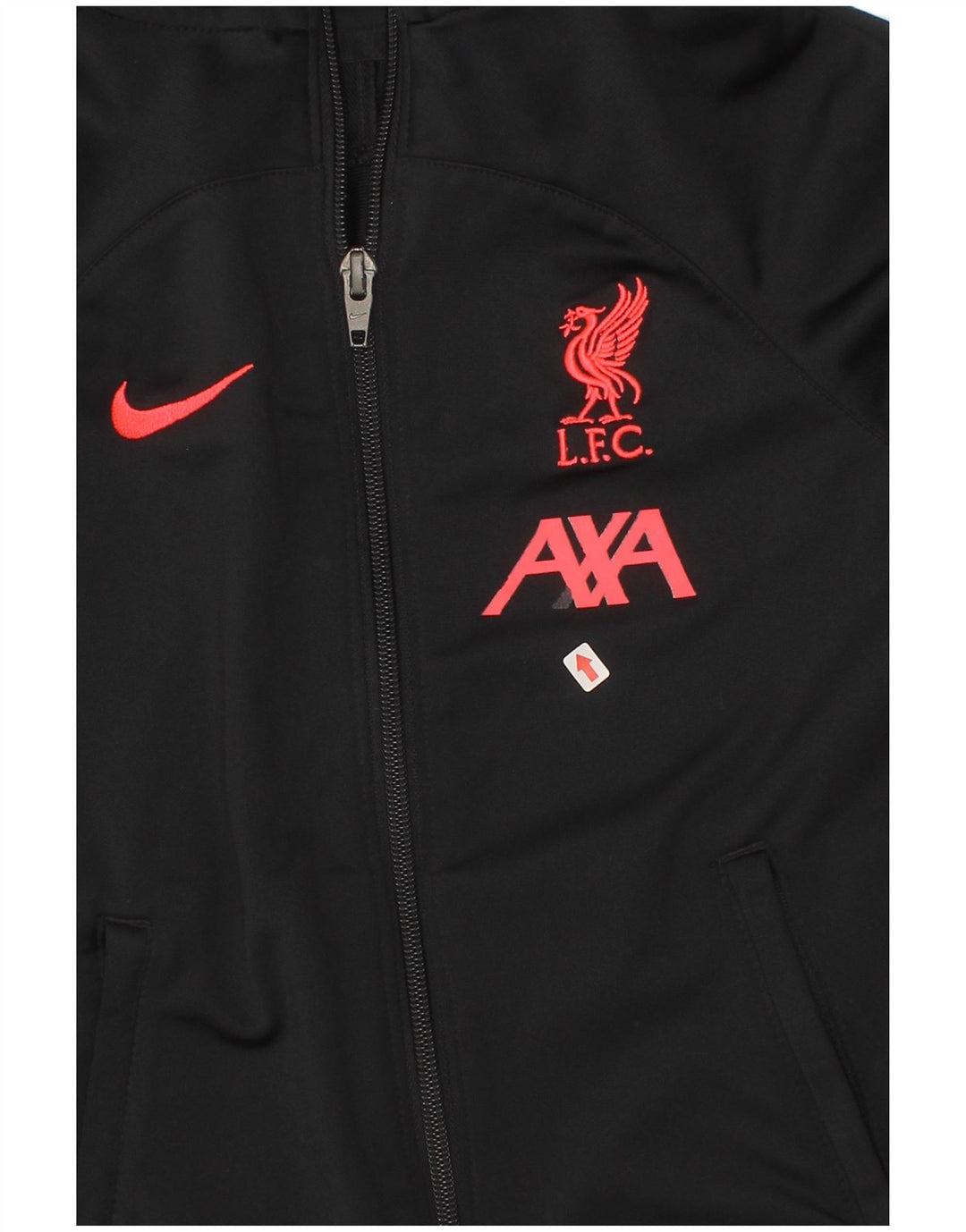 Nike Boys Liverpool grafisk hættetrøje med lynlås 5-6 år Medium Sort