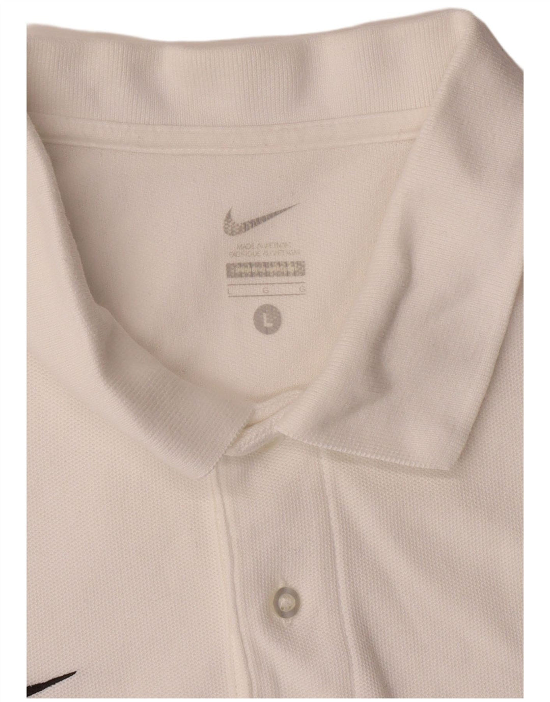 NIKE Polo Shirt til mænd, stor hvid
