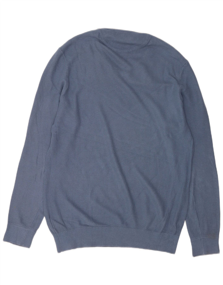 Timberland Herre V-hals sweater Stor blå bomuld