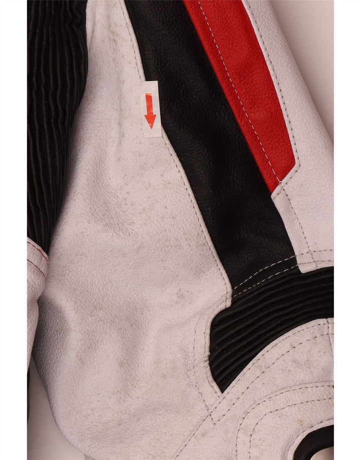 BMW Herre Læder Racer Jakke UK 42 XL Multifarvet Colourblock