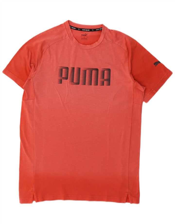 Puma Herre Grafisk T-Shirt Top Stor Rød