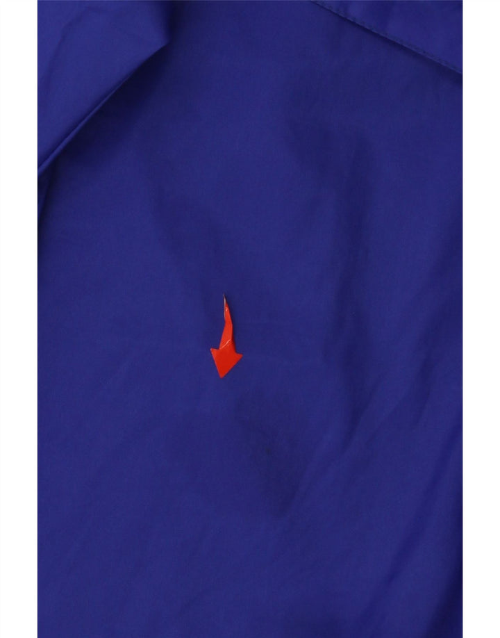 Arena Herre Grafisk Hætte Regnjakke UK 40 Stor Blå Polyamid