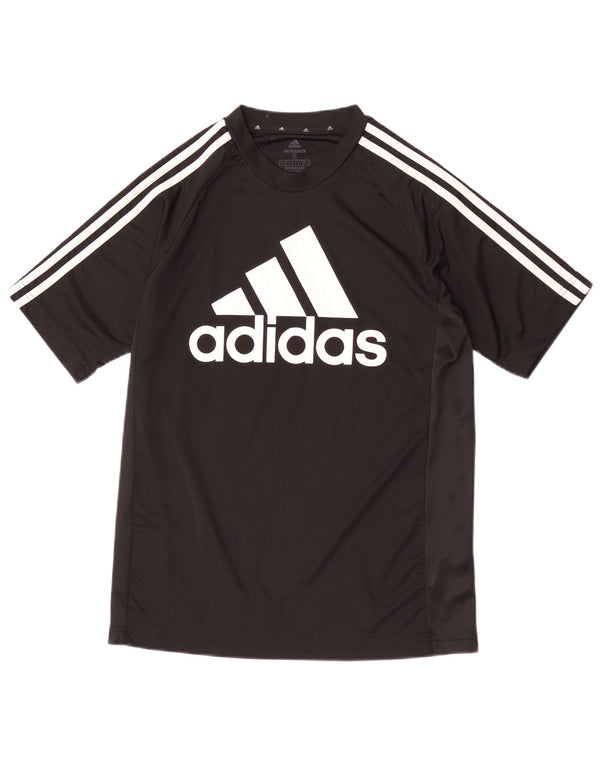 Adidas Mens Aeroready Graphic T-Shirt Top Small Black Polyester