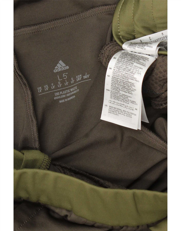 Adidas Sportsshorts til mænd Large Green Colourblock Polyester