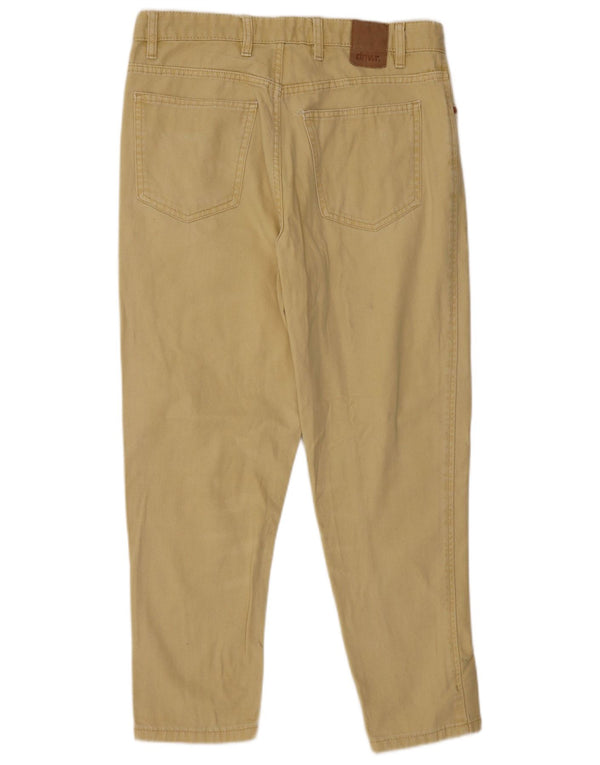 Zara Womens Tapered Jeans EU 40 Medium W31 L25 Gul Bomuld