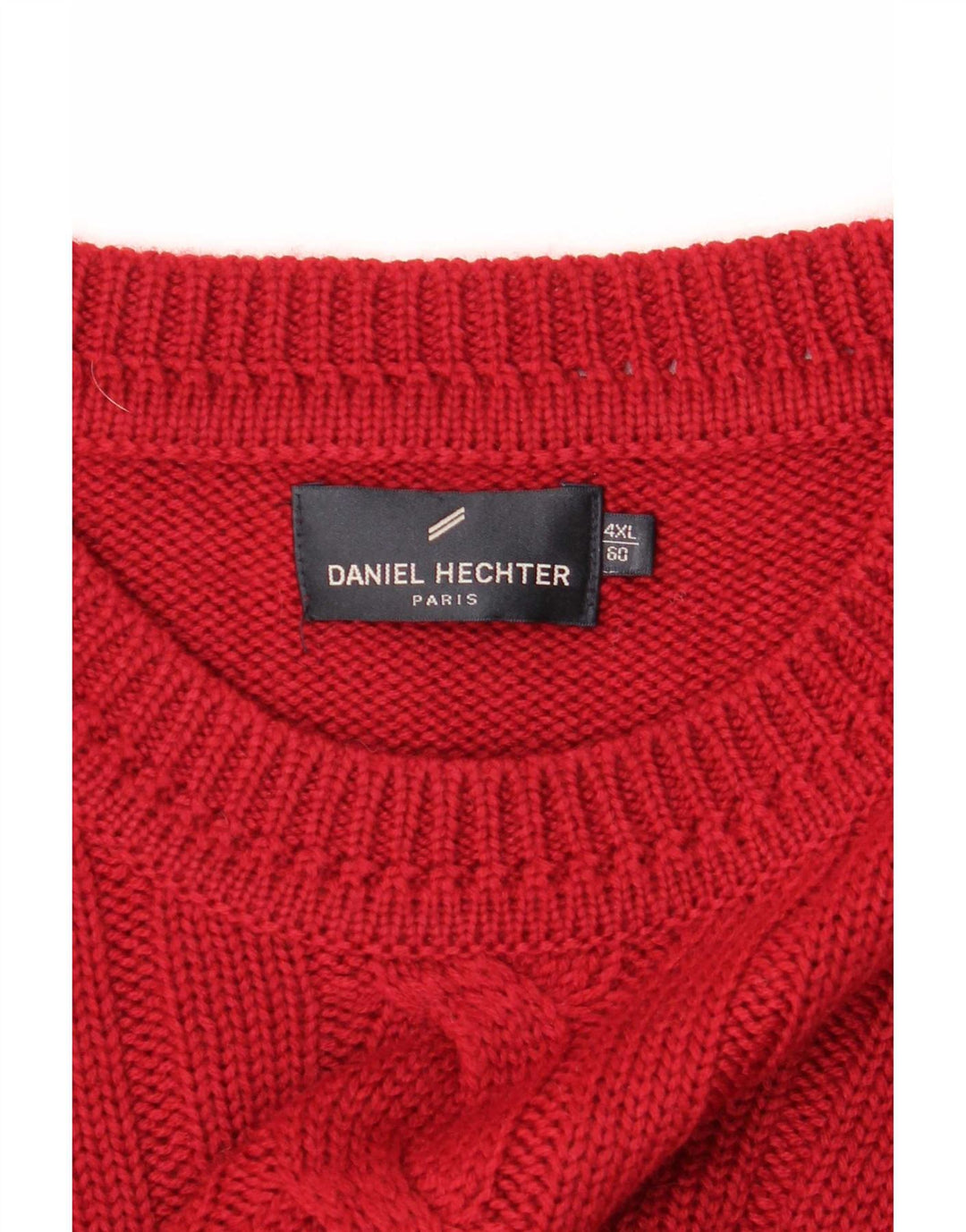 Daniel Hechter Herre Crew Neck Jumper Sweater 4XL Burgundy Wool