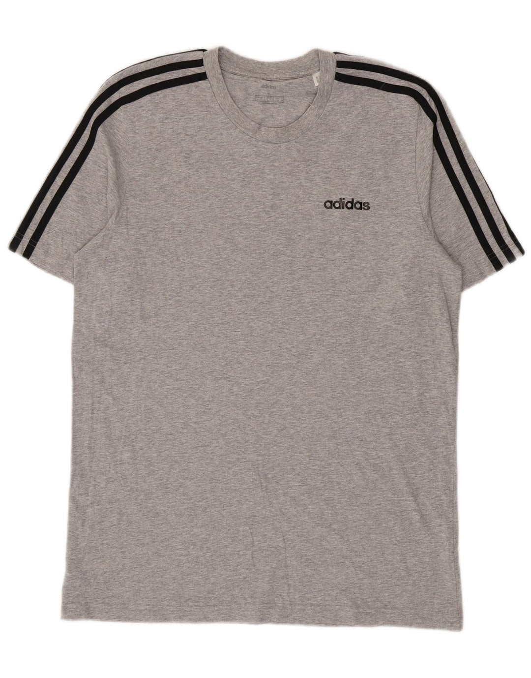 Adidas Herre T-Shirt Top Stor Grå Flecked Bomuld