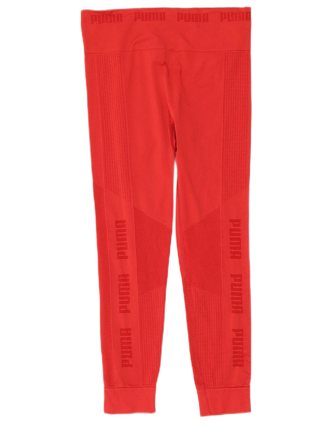 Puma Kvinders Grafiske Capri Leggings UK 14 Medium Rød Nylon