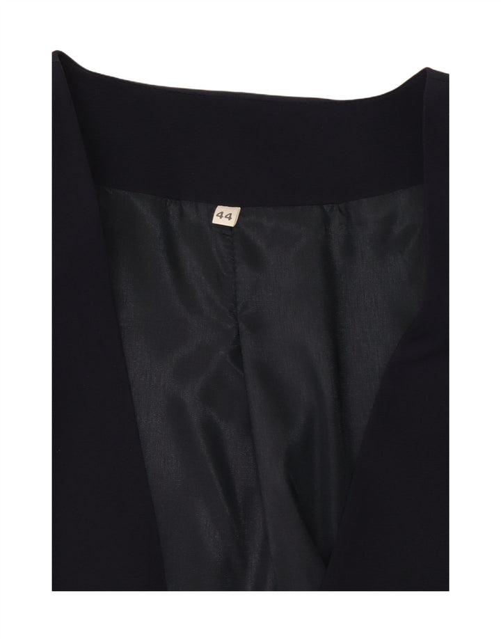 VINTAGE dobbeltradet blazerjakke til kvinder IT 44 Mellem marineblå