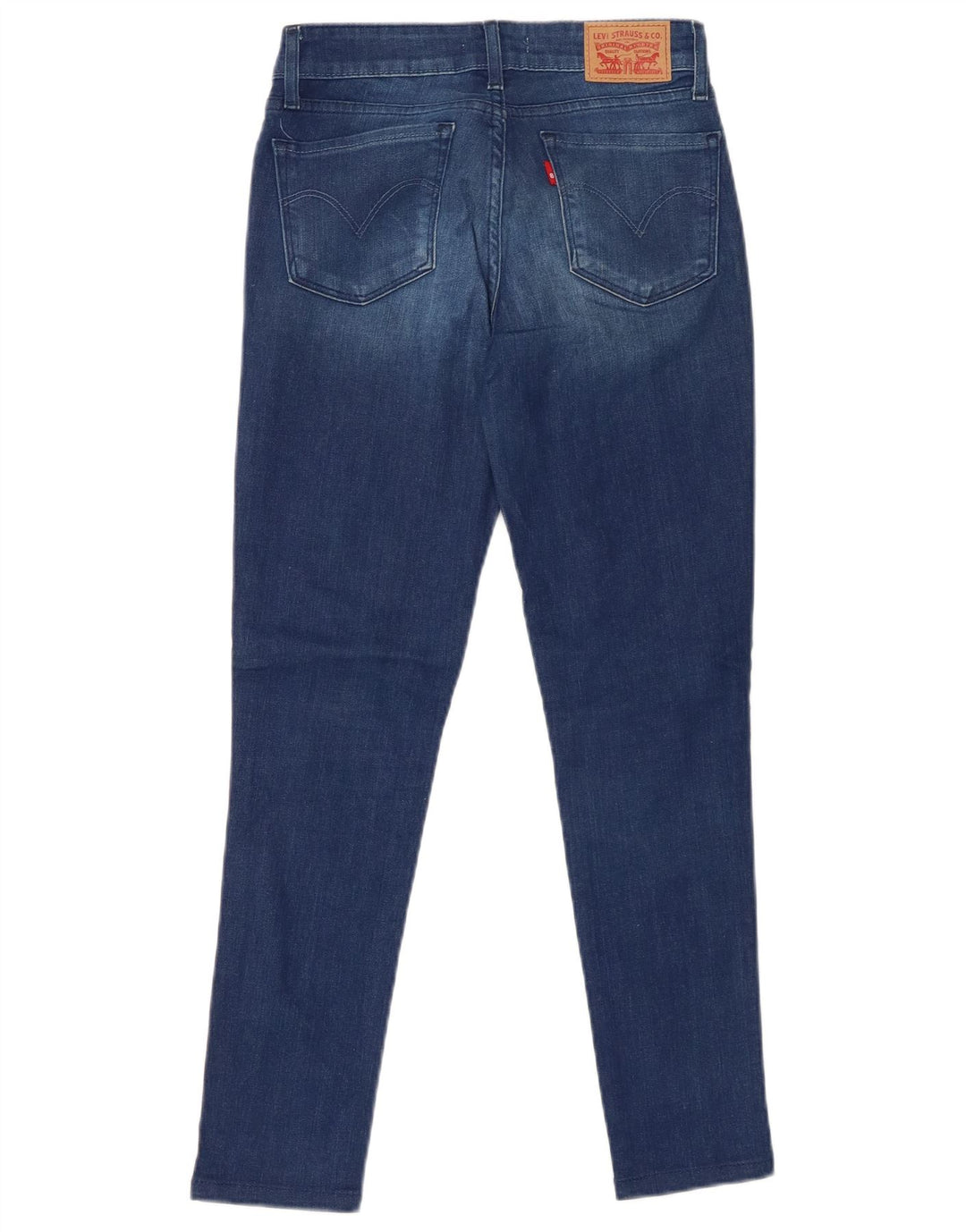 LEVI'S Dame 711 Skinny Jeans W25 L26 Blå Bomuld
